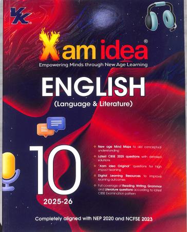Xam Idea English For Class 10th Latest Edition 2025-2026