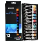 BRUSTRO Artist's Watercolour Paint | 12ML Tubes Set of 12