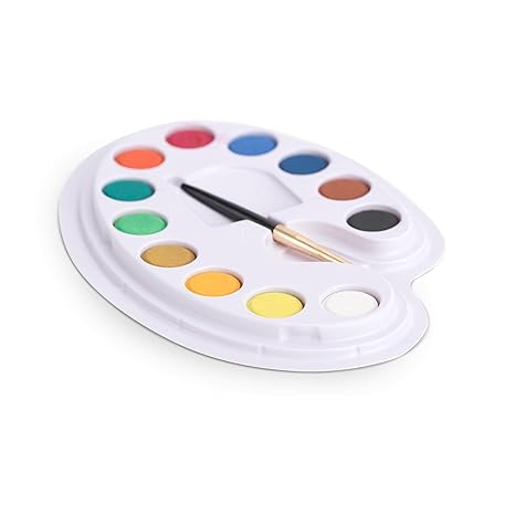 Camel Water Color Cakes - 12 Shades