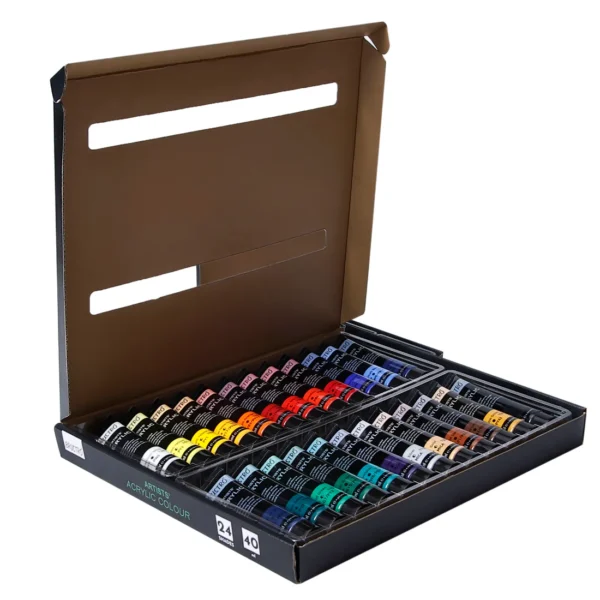 BRUSTRO Artists Acrylic Colour Paint 40ml -Set of 24