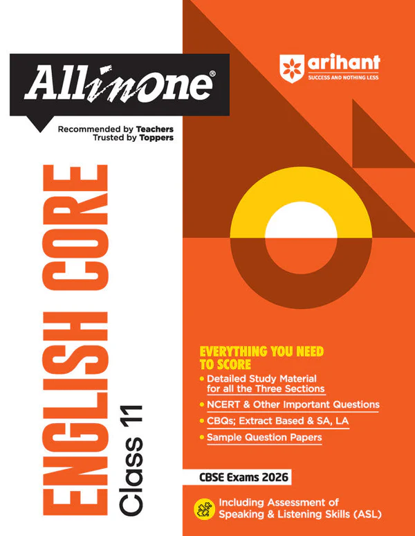 Arihant All in One Class 11th English Core
