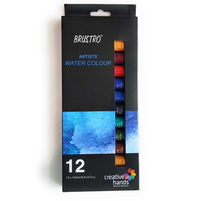 BRUSTRO Artist's Watercolour Paint | 12ML Tubes Set of 12