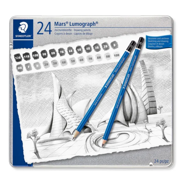 Staedtler Mars Lumograph 24pcs | Ideal For Drawing Artiest