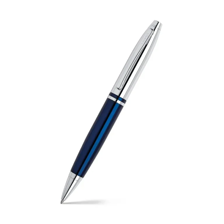 Cross Premium Blue & Chrome Ball-Point Pen - Bhandari Stationers