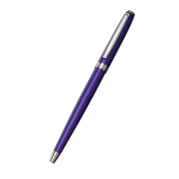 Intellio Germany Branded Indigo & Chrome Bell Point Luxury Pen - Bhandari Stationers - Best Stationery Store In Kota