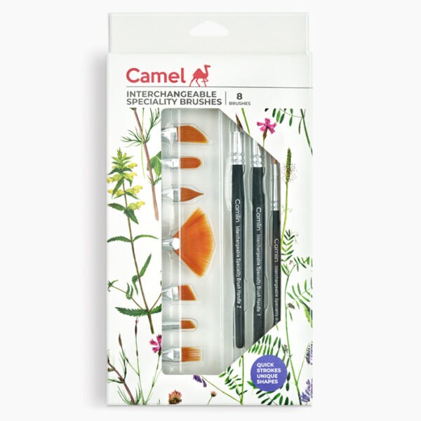 Camel Interchangeable Speciality Brushes Set of 8 - Bhandari Stationers