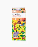 Camlin Colour Pencils pack of 12 shades with Sharpener - Bhandari Stationers - Best Stationery Store In Kota