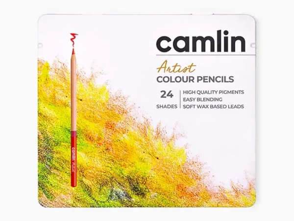 Camlin Artist Colour Pencils pack of 24 shades - Bhandari Stationers - Best Stationery Store In Kota