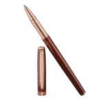 Intellio Germany Branded Mocha & Rose Gold Luxury Roller Point Pen - Bhandari Stationers - Best Stationery Store In Kota
