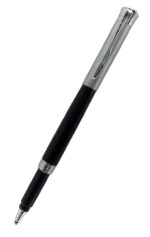 Pierre Cardin Dance Model Black And Silver Color Twist and Cap Type ball pen set - Bhandari Stationers - Best Stationery Store In Kota