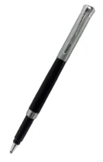Pierre Cardin Dance Model Black And Silver Color Twist and Cap Type ball pen set - Bhandari Stationers - Best Stationery Store In Kota