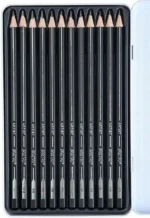 BRUSTRO Fine Art Graphite Pencil - Set of 12 - Bhandari Stationers
