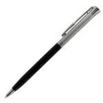 Pierre Cardin Dance Model Black And Silver Color Twist and Cap Type ball pen set - Bhandari Stationers - Best Stationery Store In Kota
