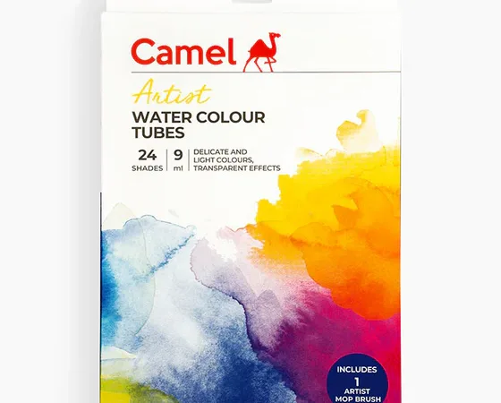 Camel Artist Water Colour Tubes 24 Shades (9ml) - Bhandari Stationers - Best Stationery Store In Kota