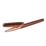 Intellio Germany Branded Mocha & Rose Gold Luxury Roller Point Pen - Bhandari Stationers - Best Stationery Store In Kota
