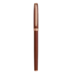 Intellio Germany Branded Mocha & Rose Gold Luxury Roller Point Pen - Bhandari Stationers - Best Stationery Store In Kota