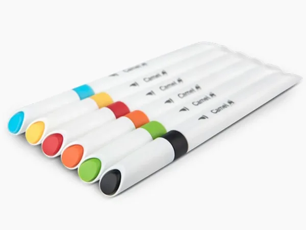 Camel Brush Pens - Pack of 6 Shades - Bhandari Stationers - Best Stationery Store In Kota