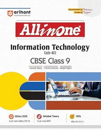 Arihant All in One Information Technology Class 9th Exam 2025-26 Revised Edition 2026 - Bhandari Stationers Best Stationery Store In Kota