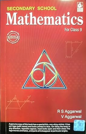 Secondary School Mathematics for Class 9 - R S Aggarwal - CBSE - Examination 2025-26 - Bhandari Stationers