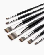 Camel Artist Brushes Mix Series 69-Flat & Long Handle, Set of 7 - Bhandari Stationers - Best Stationery Store In Kota