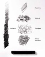 Camel Compressed Charcoal Sticks Pack of 20 sticks - Bhandari Stationers - Best Stationery Store In Kota