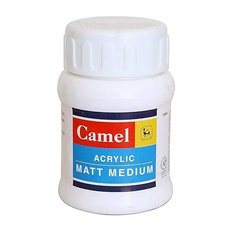 Camel Acrylic Medium , Matte Finish 100ml - Bhandari Stationers - Best Stationery Store In Kota