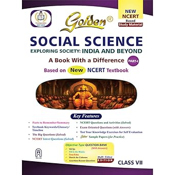 Golden Social Science Textbook For Class 7th - Bhandari Stationers - Best Stationery Store In Kota