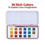 Camel Artist Water Colour Cakes 18 Assorted Shades | Rich Pigments & Vibrant Colors | Ideal for Artists & Hobbyists - Bhandari Stationers
