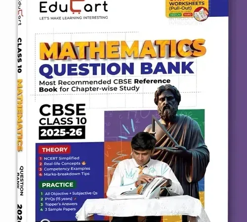 Educart CBSE Question Bank Class 10th Mathematics 2025-26 New Syllabus 2026 - Bhandari Stationers - Best Stationery Store In Kota