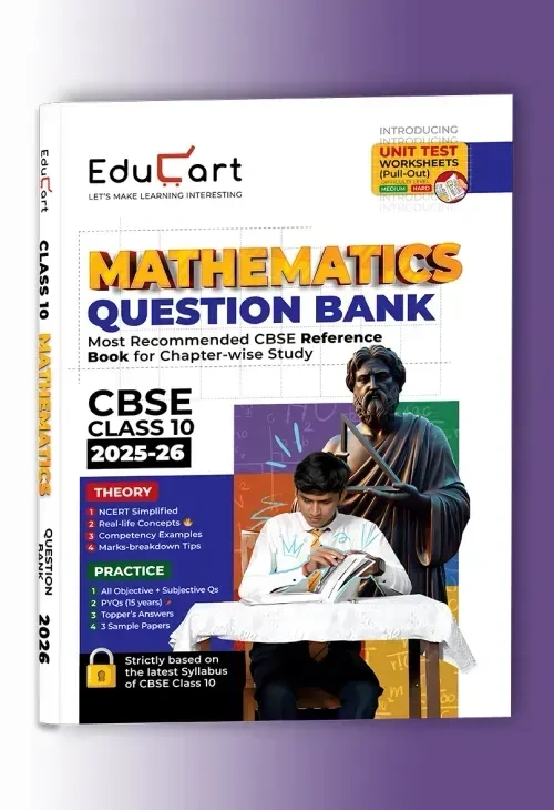 Educart CBSE Question Bank Class 10th Mathematics 2025-26 New Syllabus 2026 - Bhandari Stationers - Best Stationery Store In Kota