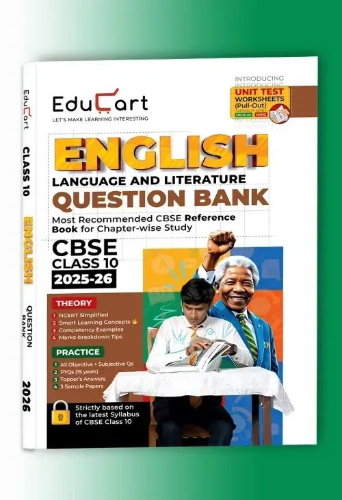 Educart CBSE Question Bank Class 10th English 2025-26 New Syllabus 2026 - Bhandari Stationers - Best Stationery Store In Kota
