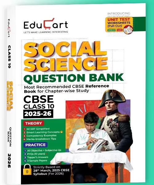 Educart CBSE Question Bank Class 10th Social Science 2025-26 New Syllabus 2026 - Bhandari Stationers - Best Stationery Store In Kota