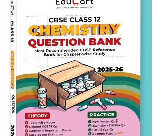 Educart CBSE Class 12 Chemistry Question Bank 2025-26 New Syllabus 2026 - Bhandari Stationers - Best Stationery Store In Kota