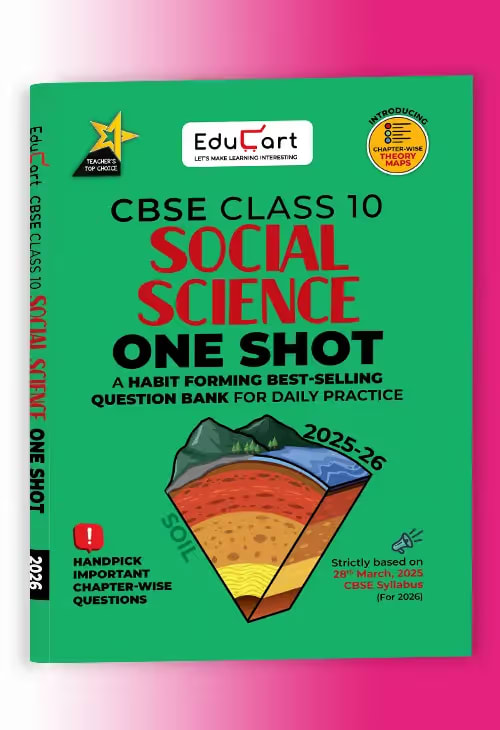 Educart One-Shot Social Science CBSE Class 10 Question Bank 2025-26 New Syllabus 2026 - Bhandari Stationers - Best Stationery Store In Kota