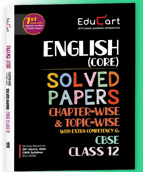 Educart CBSE Class 12 English Core Chapter-Wise Solved Papers 2025-26 New Syllabus 2026 - Bhandari Stationers - Best Stationery Store In Kota