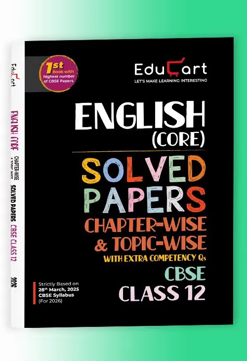 Educart CBSE Class 12 English Core Chapter-Wise Solved Papers 2025-26 New Syllabus 2026 - Bhandari Stationers - Best Stationery Store In Kota