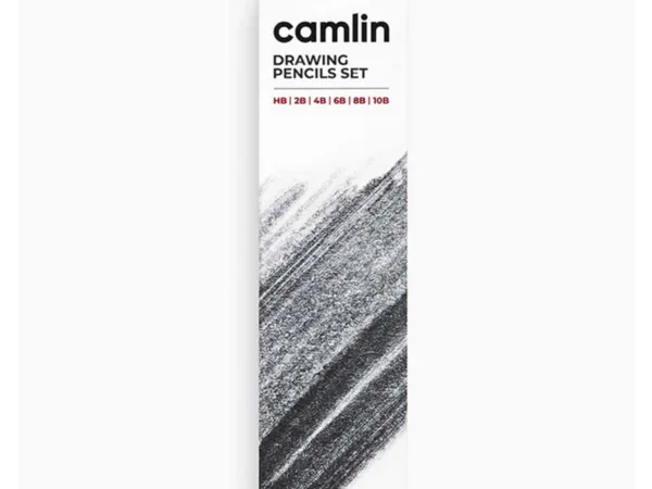 Camlin Drawing Pencils Set (HB, 2B, 4B, 6B, 8B, 10B) (Pack of 6) - Best Stationery Store In Kota