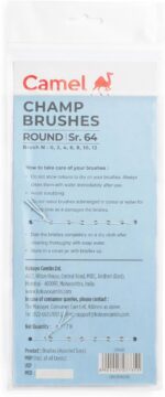 Camel Champ Round Brush Set - Pack of 7 (Multicolor) - Bhandari Stationers - Best Stationery Store In Kota