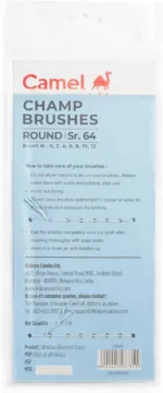 Camel Champ Round Brush Set - Pack of 7 (Multicolor) - Bhandari Stationers - Best Stationery Store In Kota