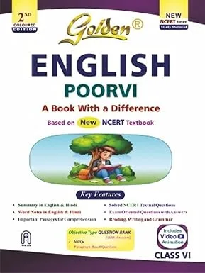 Golden English Study Material Based on NEW NCERT Poorvi For Class 6 | For CBSE 2026 Exams - Bhandari Stationers - Best Stationery Store In Kota