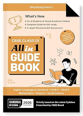 Gurukul By Oswal All in 1 Guide Book for CBSE Class 9 Exam 2026 - (English, Hindi A & B, Science, Social Science, Mathematics) - Bhandari Stationers - Best Stationery Store In Kota