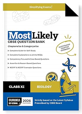 Gurukul By Oswal Most Likely CBSE Question Bank Biology for Class 11 Exam 2026 - Bhandari Stationers - Best Stationery Store In Kota