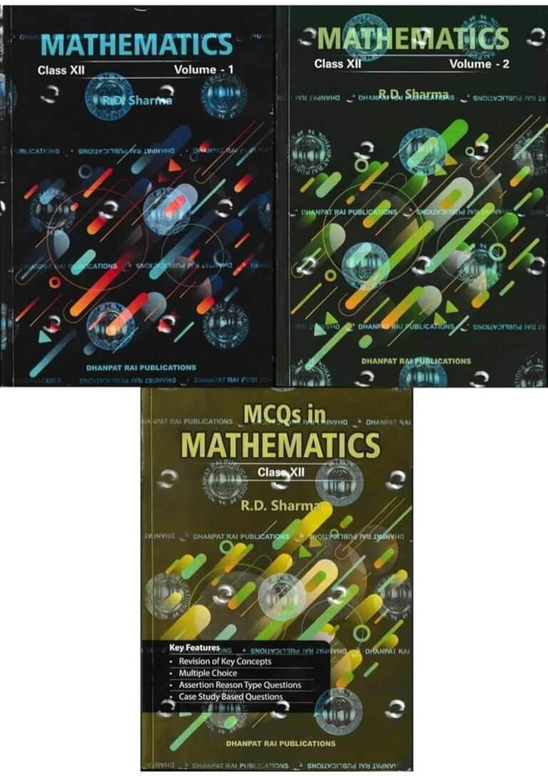 R D Sharma Mathematics For Class 12th Vol. 1, 2 and MCQ New Edition 2026-27 - Best Shop In Kota Bhandari Stationers