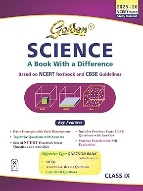 Golden Science Study Material Based on NCERT for Class-9 | For CBSE 2026 Board Exams - Bhandari Stationers - Best Stationery Store In Kota