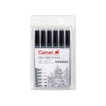 Camel Fine Liner Pens, assorted pack of 6 pens - Bhandari Stationers - Best Stationery Store In Kota