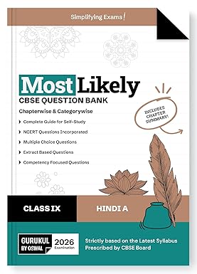 Gurukul By Oswal Most Likely CBSE Question Bank Hindi 'A' for Class 9 Exam 2026 - Bhandari Stationers - Best Stationery Store In Kota