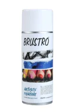 BRUSTRO Artist's Fixative Spray Can | 200ml | Transparent - Bhandari Stationers - Best Stationery Store In Kota