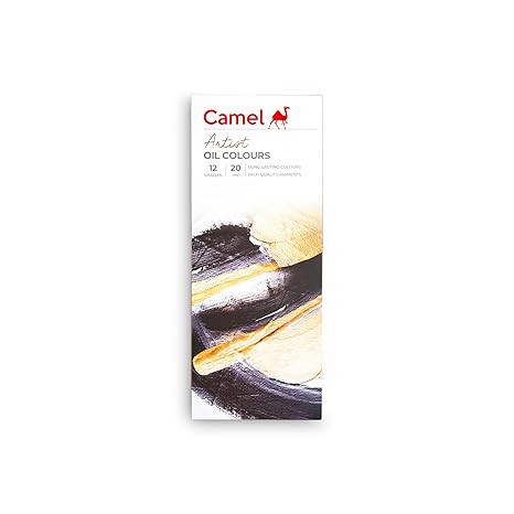 Camel Artist's Oil Color Box - 20ml Tubes, 12 Shades - Bhandari Stationers