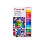 Camel Acrylic Markers 12 shades, Bullet Tip - Bhandari Stationers