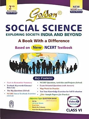 Golden Social Science Study Material Based on NEW NCERT Class-6 | CBSE 2026 Exams - Best Stationery Store In Kota